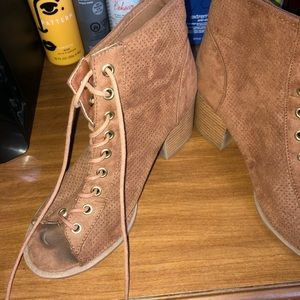 Forver 21 Lace-Up Booties